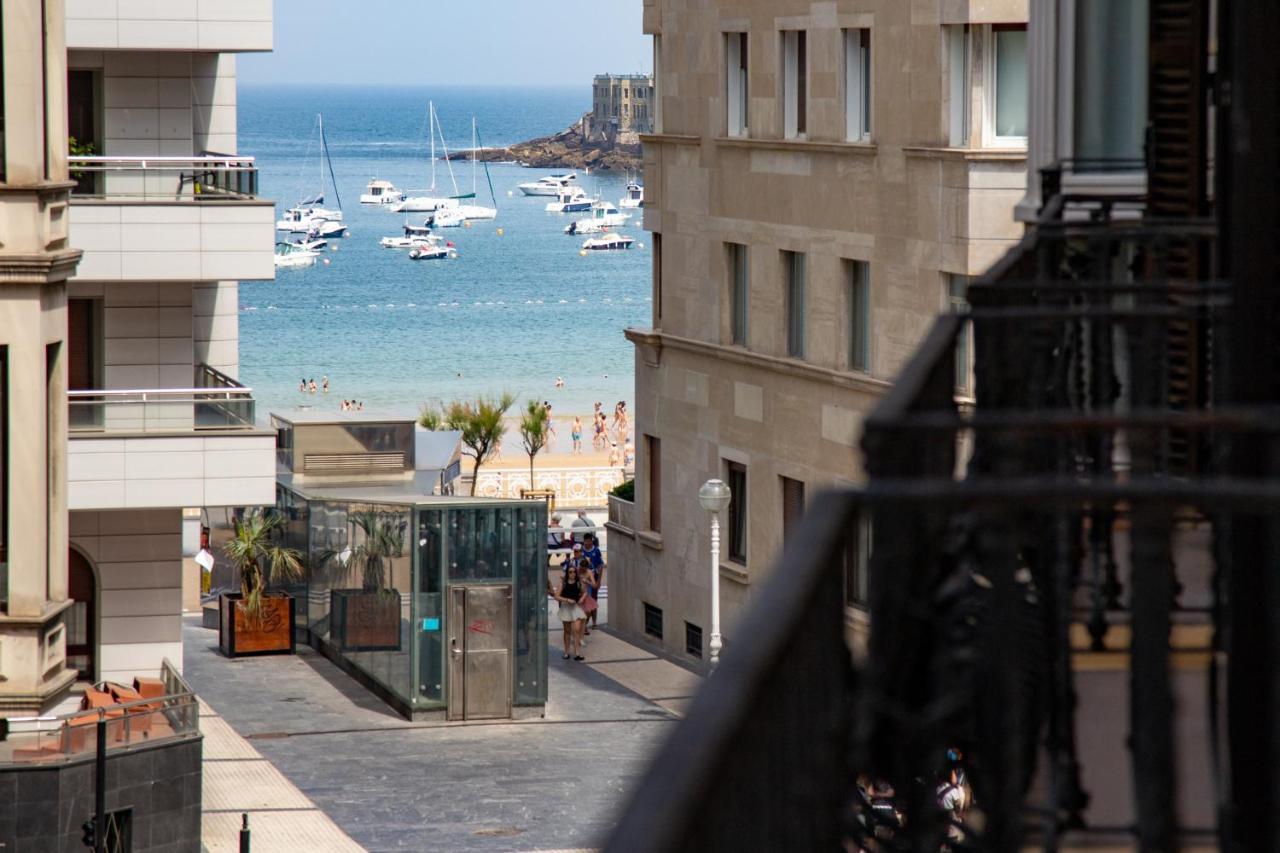 La Concha Cozy Balcony Apartment By Cisan Rentals San Sebastián Exteriör bild